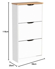 Sapateira Basculante IDIMEX 3 Portas - Organize até 18 Pares com Estilo - imagem 4