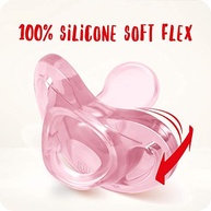 Chupeta Sensitive Soft 100% Silicone Rosa - NUK, Tam 2 (6-18 Meses), Bico Anatómico - imagem 3