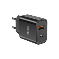 Carregador Universal Ultra Rápido Geonav Duo: USB-C PD 20W + USB QC 18W - Preto - imagem 2