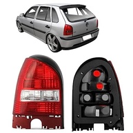 Lanterna Traseira Bicolor LE para Gol G3 (1999-2005) - Aba Preta e Design Moderno - imagem 2