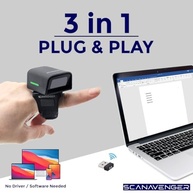 ScanAvenger Ring Scanner QR 1D 2D: Leitor de Dedo Bluetooth Vestível e Sem Fio - imagem 5