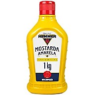Mostarda Amarela Americana Hemmer Squeeze 1kg: Sabor Intenso! - imagem 1