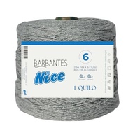 Barbante Parafinado Colorido para Crochê - Fio Resistente 1kg (Cinza Claro) - imagem 2