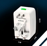 Kit 2 Adaptadores de Tomada Universal Bivolt: Sua Conexão Global em 150 Países! - imagem 5