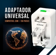 Kit 2 Adaptadores de Tomada Universal Bivolt: Sua Conexão Global em 150 Países! - imagem 4