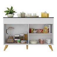 Balcão de Cozinha com Pia 120 cm - 2 Portas Modernas Veneza Multimóveis - imagem 4