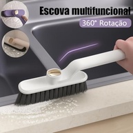Escova Rotativa + Pinça de Limpeza – Kit 2 em 1 com Cerdas Firmes – Ideal para Banheiro, Piso e Cantos Difíceis - imagem 4