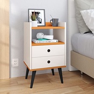 Kit Mesa de Cabeceira Retrô com 2 Unidades - Design Moderno e Funcional para Quartos - imagem 3