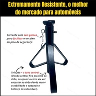 Kit 4 Cavaletes de Automóvel 2 Toneladas - Segurança e Estabilidade para sua Manutenção - imagem 5