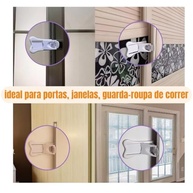 Kit com 2 Travas de Segurança para Portas e Janelas de Correr - Proteção Confiável para Bebês e Crianças - imagem 4