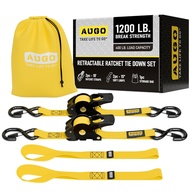 Kit 2 Tiras de Catraca Retráteis AUGO 2,5cm x 3m - Segurança e Praticidade para Cargas Pesadas - imagem 1