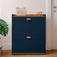 Sapateira Closet 2 Gavetas Basculantes Azul - Organize até 12 Pares com Estilo - imagem 1