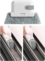 Kit 2 Limpadores de Janela Mágica: Ranhuras, Trilhos e Azulejos Impecáveis! - imagem 3