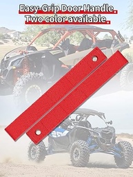 Kit 2 Alças de Puxador Porta UTV Vermelha + Desvios Cinto Segurança para CAN AM Maverick X3 (2017-2022) - imagem 5