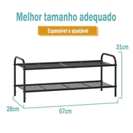 Sapateira Organizadora Portátil com 2 Prateleiras – Design Moderno para 8 Pares, Leve e Resistente - imagem 3