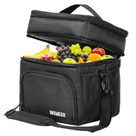 INSMEER Bolsa Térmica Marmita 2 Compartimentos - Lancheira Térmica Masculina com Isolamento Avançado e Design Ergonômico - imagem 1