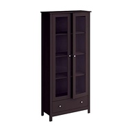 Estante Livreiro 2 Portas 1 Gaveta Ditália E-954 - Design Moderno em Preto - imagem 5