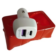 Carregador Veicular Turbo Power 2 USB: Energia Rápida para Seu Celular no Carro (Branco) - imagem 2