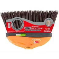 Kit 2 Vassouras de Piaçava com Cerdas Cruzadas Firmes - Multiuso e Resistente V-52 com Cabo - imagem 4