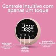 Bomba de Tirar Leite Elétrica Portátil com Tela LED | 2 Modos, 9 Níveis de Sucção, Silenciosa e com Protetor de Silicone - imagem 3