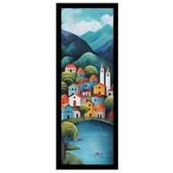 Kit 2 Quadros 18x45 Village Preto - Decore com Estilo e Qualidade - imagem 5