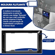 Transforme Seu Polo ou Golf: Moldura Painel 2 Din 9"/10" (2003-2013) Preto - imagem 5