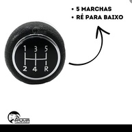 Manopla Bola de Câmbio Gol G4 2006-2008 Ré Trás Aro Cromado - Upgrade Premium - imagem 4