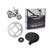 Kit Relação Riffel Yamaha Fazer 250 (2006-2017) Aço 1045 O-ring - Performance e Durabilidade TOP - imagem 1