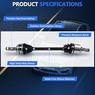 Conjunto Eixo CV Dianteiro Maxfavor para Nissan Murano 2009-2014 V6 3.5L AWD - Peças de Alta Performance - imagem 3