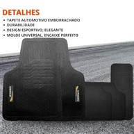 Jogo de Tapetes Borracha Automotivo Premium com Logo Bordado - 5 Peças para Chevrolet Prisma (2012-2015) - imagem 3