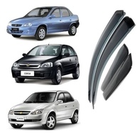 Calha de Chuva Adesiva Fumê para Chevrolet Corsa (1994-2016) 4 Portas - Proteção e Estilo - imagem 3
