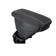 Apoio de Braço Premium para Novo Polo e Virtus (2016+) - Conforto e Estilo em Tecido Preto com Costura Branca - imagem 2