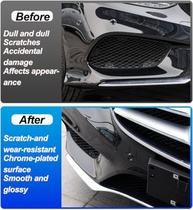 Moldura Cromada Para-choque Dianteiro Mercedes Benz W218 CLS (2015-2018) - Elegância e Proteção - imagem 5