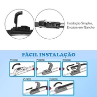 Par de Palhetas Limpador Parabrisa Duster 2011-2019 - Silicone Premium - imagem 4