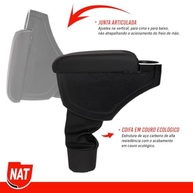 Apoio de Braço Duster e Oroch 2011-2020 EPC com Porta Copo - Preto com Linha Preta - imagem 5