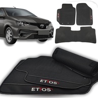 Tapete Emborrachado Etios Sedan 2010-2021: Proteção Total e Limpeza Fácil - imagem 1