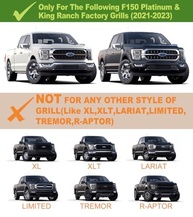 Luzes de Grade LED Brancas para Ford F150 King Ranch/Platinum 2021-2023: Ilumine Sua Aventura! - imagem 3