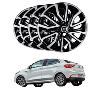 Jogo 4 Calotas Esportivas Aro 15 Fiat Argo Cronos 2022 - Design Moderno - imagem 2