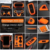 Kit 4 Capas Botão Acabamento Janela Ford Ranger 2023-2025 - Estilo Esportivo Laranja - imagem 3
