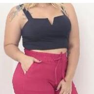 Shorts Curto Plus Size Bengaline Verão 2023 - imagem 2