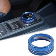 Anel Acabamento Botão Câmbio Ford Maverick 2022-2024 - Alumínio Azul Premium - imagem 1