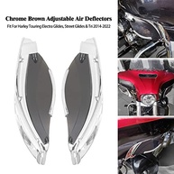 Defletores de Ar Ajustáveis para Harley Davidson Touring (2014-2024) - Chrome & Smoke - imagem 3