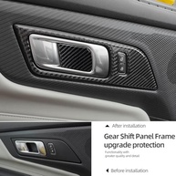Adesivo Maçaneta Fibra de Carbono para Ford Mustang 2024-2025 | Proteção e Estilo Premium - imagem 5