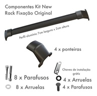Rack Travessa de Teto Bagageiro Fiat Argo Trekking 2019-2024 - Fixação Original Preto - imagem 5