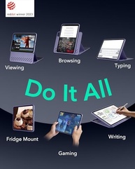 ESR Capa Shift para iPad Pro 11" (2024 M4) - Magnética Removível, 9 Ângulos, Proteção 360° - Roxo - imagem 4