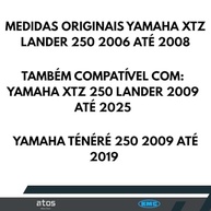 Kit Relação Transmissão KMC XTZ Lander 250 / Ténéré 250 (2006-2025) com Retentor - Aço 1045 - imagem 3