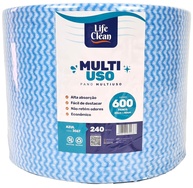 Pano Multiuso Limpeza 20cm x 240 Metros - 600 Unidades - Azul - imagem 1