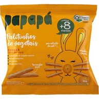 Kit 6 Biscoitos Orgânicos Palitinhos de Vegetais Cenoura 20g - Papapá | Snack Saudável Natural - imagem 4