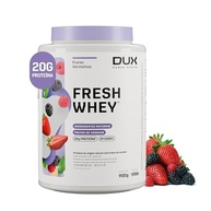 Kit Fresh Whey Protein + Coqueteleira - 20g de Proteínas por Porção - Suplementos Naturais, Suplementação Treino Academia - Frutas Vermelhas - 900g - Dux Human Health - imagem 1