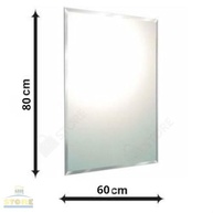 Espelho Bisotê Retangular 80x60cm - Design Moderno com Chanfro de 20mm | Ideal para Sala, Banheiro, Quarto ou Cozinha - imagem 2